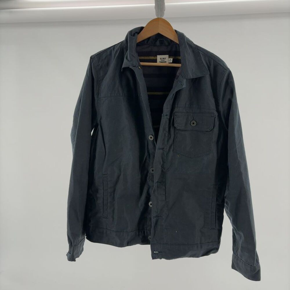 flint and tinder Lined Waxed Trucker Button Up
